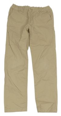 Béžové plátenné nohavice Manor