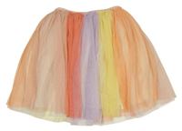 Žlto-lila-marhuľová trblietavá tylová sukňa H&M