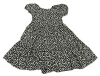 Čierno-béžové kvetované ľahké šaty M&Co.