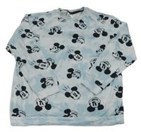 Světlemodré vzorované pyžamové triko s Mickeym H&M