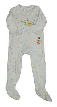 Nové - bílý overal s barevnými hvězdičkami a nápisem dunnes