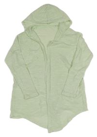 Mintový ľahký svetrový cardigan s kapucňou C&A