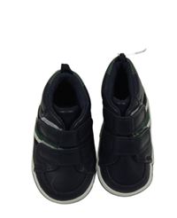 Nové - tmavomodré koženkové capáčky George