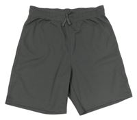 Tmavošedé sportovní kraťasy H&M