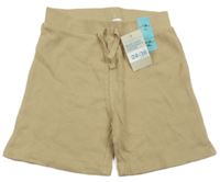 Nové - béžové rebrované kraťasy Primark