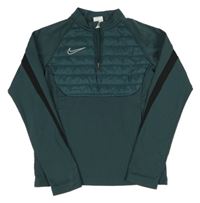 Petrolejová sportovní funkční bundomikina s logom Nike