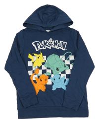 Petrolejová mikina s Pokémony a kapucí Name it