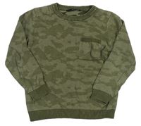 Khaki army sveter s vreckom George