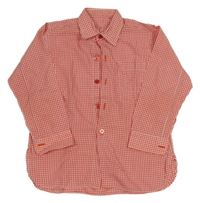 Červeno-bílá kostkovaná košile 