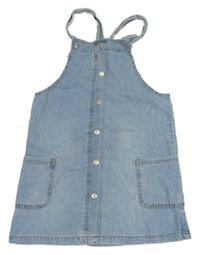 Svetlomodré na traké rifľové šaty Manor