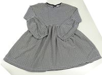 Bílo-černé kostkované šaty Next