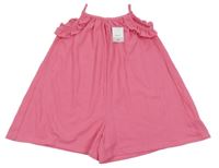 Nové - Růžový kraťasový overal s volánky Next