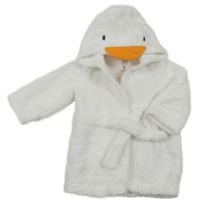 Biely froté župan s kapucí - husa F&F