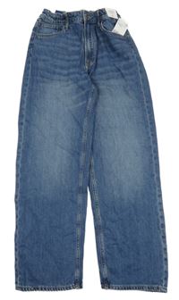 Nové - Modré loose fit rifle H&M