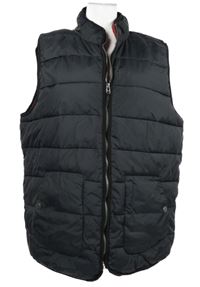 Pánská černá šusťáková zateplená vesta vel. 1982