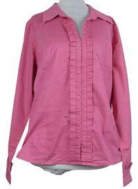 Dámska ružová blúzka s volánikmi Next