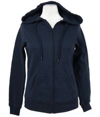 Dámská tmavomodrá propínací mikina s kapucí Primark 