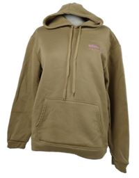 Dámská béžová mikina s nápisem a kapucí 