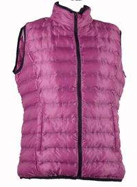 Dámská růžová šusťáková zateplená vesta Shamp 