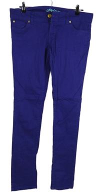 Dámske modrofialové skinny rifle Denim