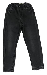 Antracitové skinny rifle Denim Co