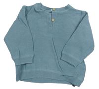 Modrý svetr s knoflíčky H&M