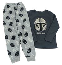 Sivé fleecové pyžama so Star Wars zn. Primark
