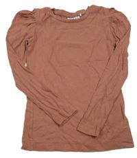 Starorůžové žebrované triko name it