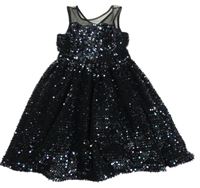 Černé flitrované slavnostní šaty Matalan