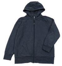 Tmavomodrá propínací mikina s kapucí F&F