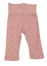 Světlerůžové legíny se srdíčky H&M