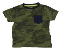 Kaki-zelené army vzorované tričko M&S