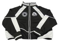 Černobílá športová prepínaci crop mikina Next