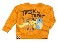 Oranžová mikina Pokémon Primark