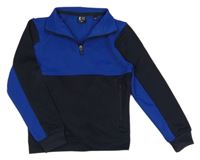 Modro-tmavomodrá športová mikina