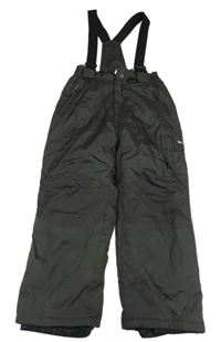 Šedé šusťákové oteplovačky s odepínacími trakami 32 Degree