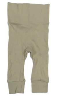 Béžové žebrované tepláky Ergee