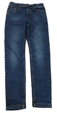 Tmavomodré skinny rifle George