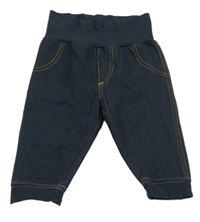 Tmavomodré lehké kalhoty riflového vzhledu