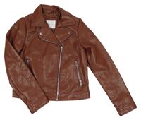 Hnědá koženková bunda Primark