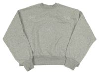 Sivá mikina s mašlemi z korálků H&M