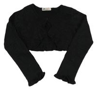 Čierne svetrové prepínaci trblietavé bolerko H&M