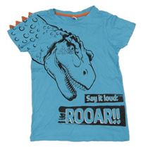 Modré tričko s dinosaurem DopoDopo