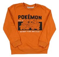 Oranžová mikina s Pokémony Primark