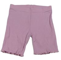 Lila rebrované elastické kraťasy George