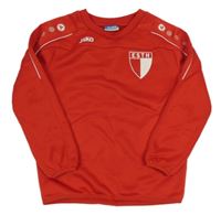 Červené sportovní triko s nápisem Jako