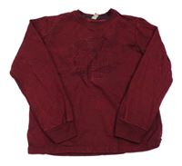 Vínová mikina s 3D nápisem vel. 176