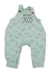 Svetlozelené na traké tepláky so zvieratkami Topolino