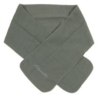 Šedá fleecová šála s nápisem 