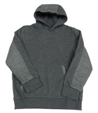 Tmavosivá mikina s logom a kapucňou Firetrap